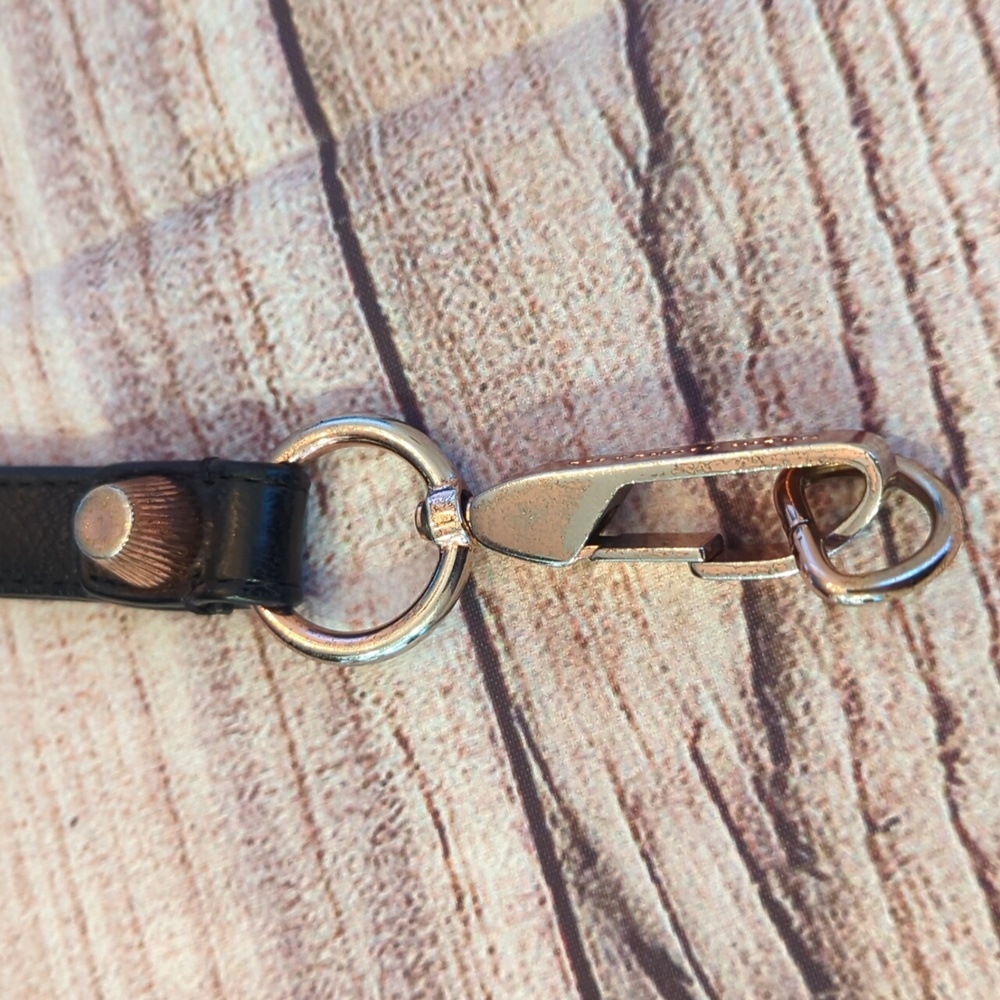 Alexander Wang Fumo Wallet Wrislet Strap Black Leather Rose Gold Hardware - Picture 5 of 10